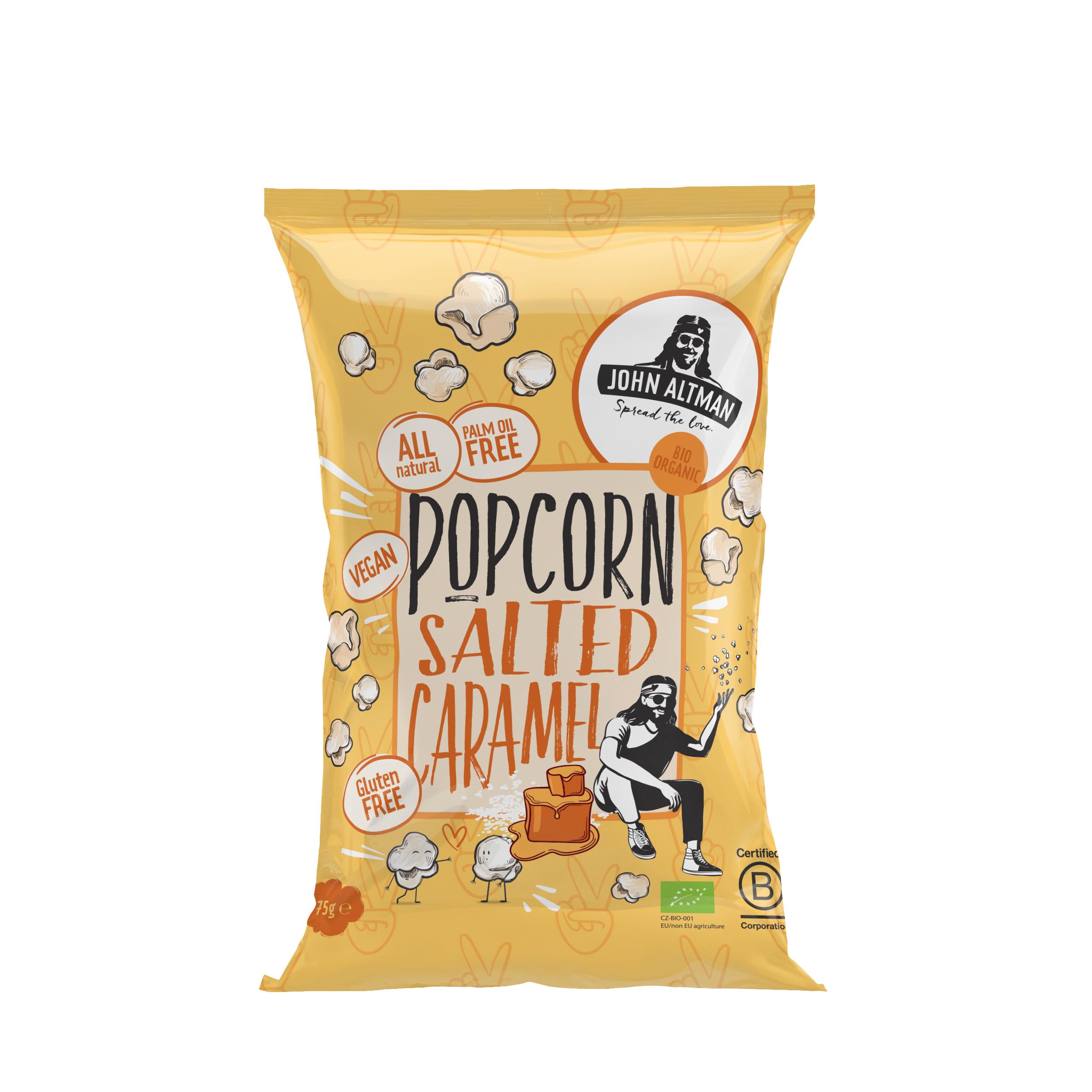John Altman Popcorn salted caramel bio 75 Gram