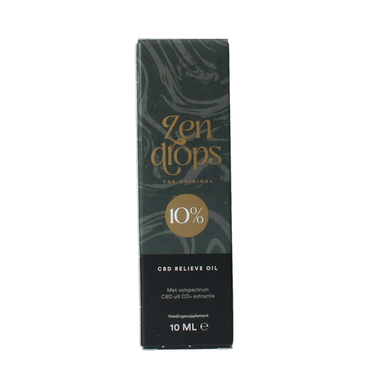 Zendrops CBD olie 10% hennepzaadolie 10.00 Milliliter