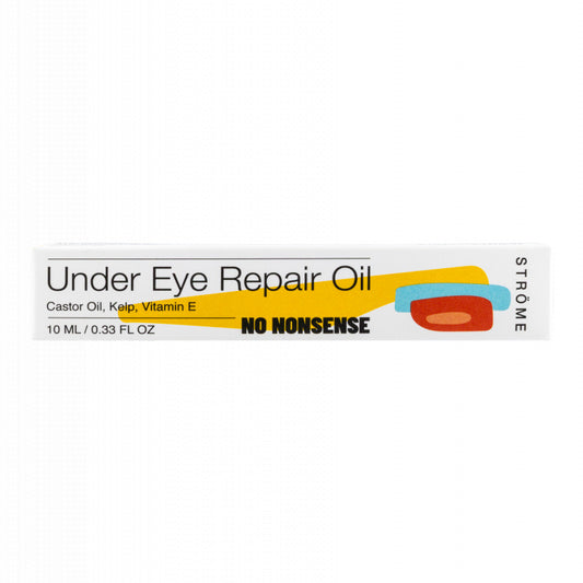 Ströme Under Eye Repair Oil bio in 10ml, featuring a dropper bottle for nourishing and hydrating under eye skin care.