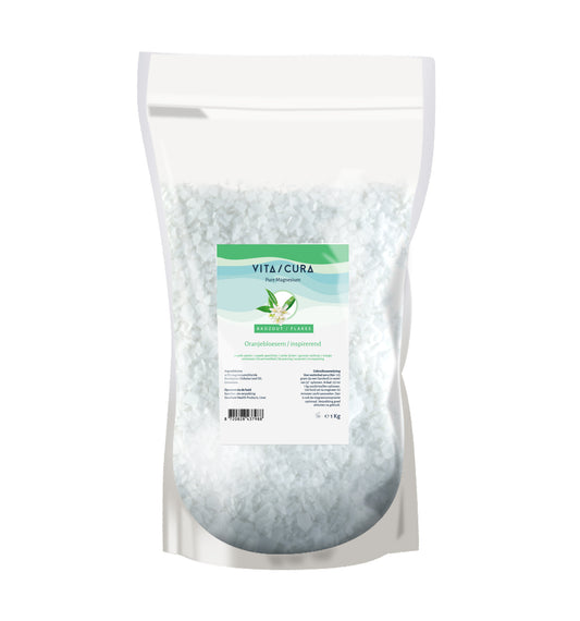 Vitacura Magnesium zout flakes oranjebloesem 1 Kilogram