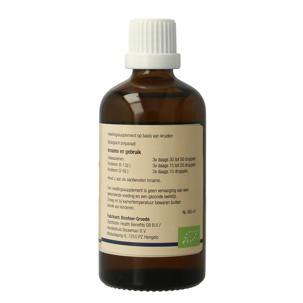 GO Viscum album bio herbal preparation in a 100ml bottle, featuring fresh mistletoe plant for natural remedies.