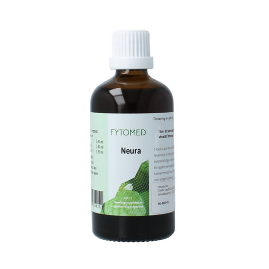 Fytomed Neura bio herbal supplement bottle, 100ml, with herbal ingredients and natural packaging, designed for health support.