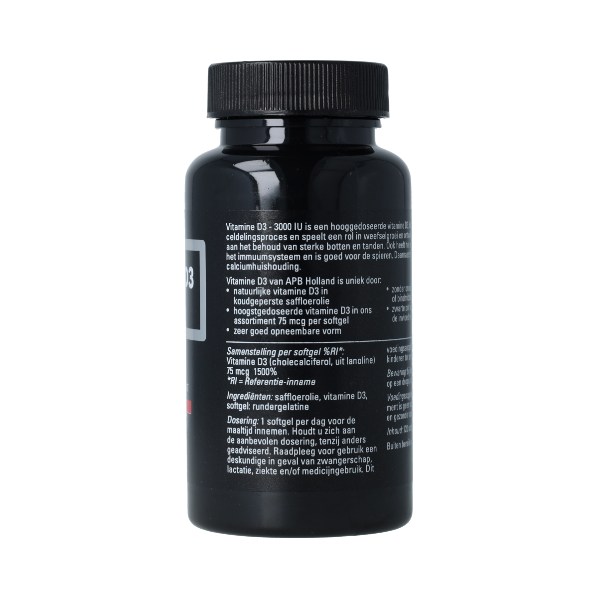 APB Holland APB Holland Vitamine D3 - 3000IU - 75 mcg 120.00 Softgels