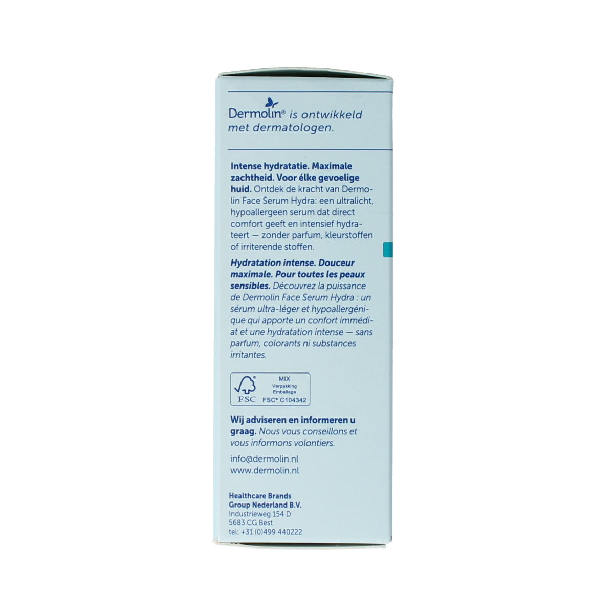 Dermolin Serum hydra met pipet 30.00 Milliliter