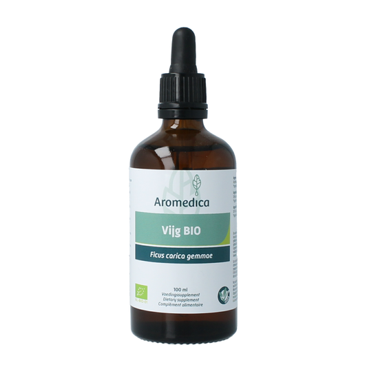 Aromedica Vijg gemmo tinctuur in 100ml bottle, herbal preparation made from organic Ficus carica for natural health support