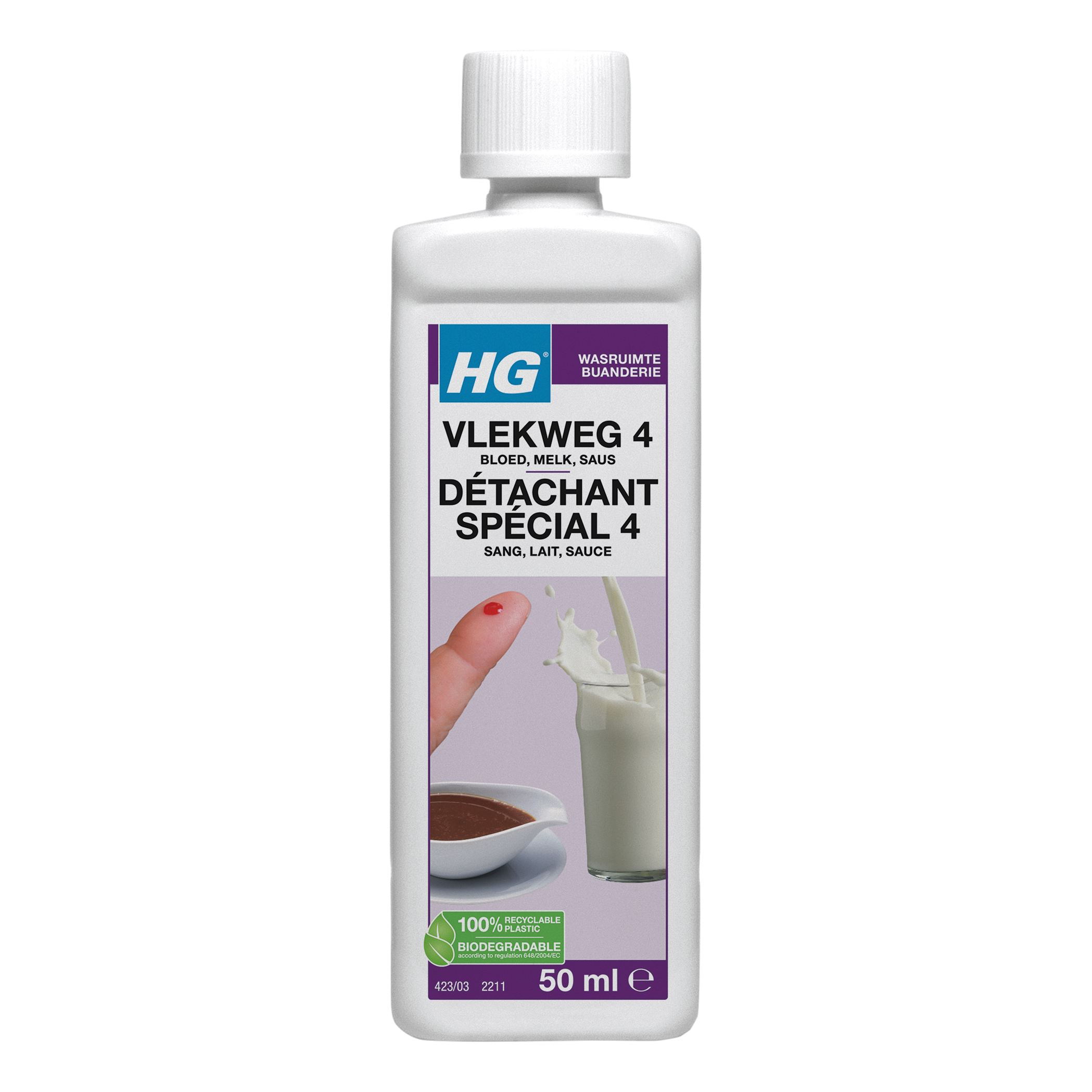 HG Vlekweg nr. 4 bloed/eiwit/saus 50.00 Milliliter