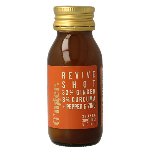 G'nger Shot gember vruchtensap kurkuma revive 60.00 Milliliter