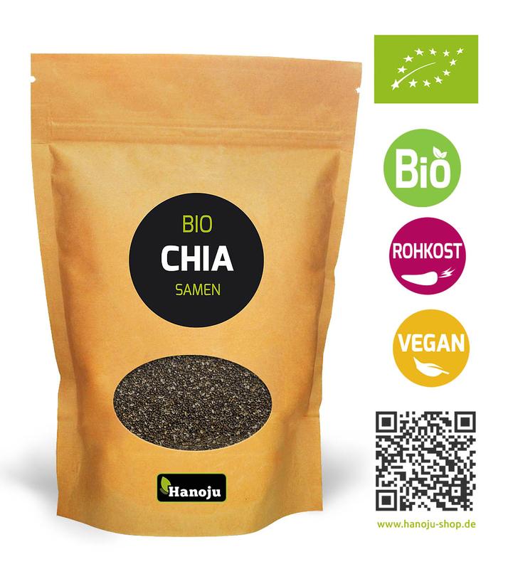 Hanoju Chia zaad paper bag bio 1.00 Kilogram