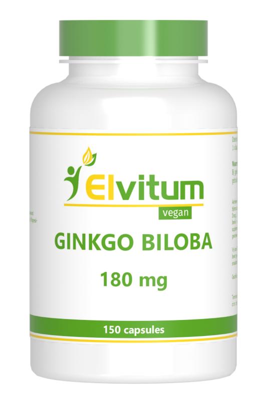 Elvitum  Ginkgo biloba 150.00 Vegetarische capsules