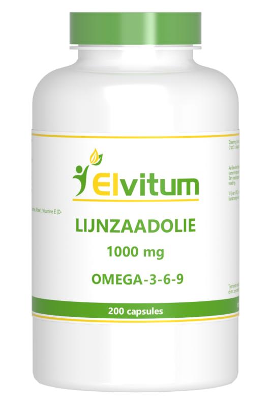 Elvitum  Lijnzaadolie omega 3-6-9 200 Capsules