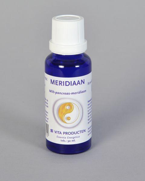 Vita Meridiaan milt pancreas meridiaan herbal preparation in a 30ml bottle, showing the herbal supplement container with label.