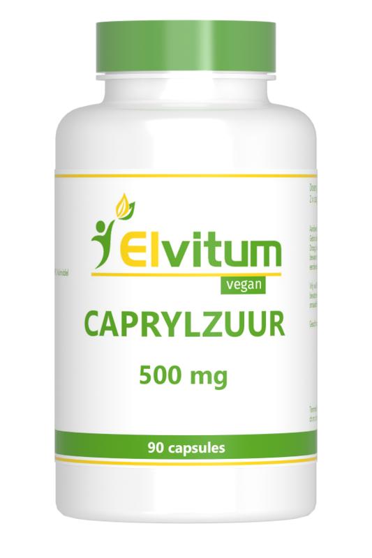 Elvitum  Caprylzuur 500mg 90 Vegetarische capsules