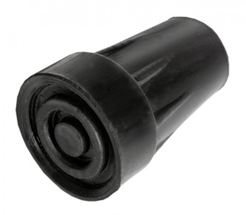 Able 2 Kruk- en stokdoppen 16mm zwart 2 Stuks