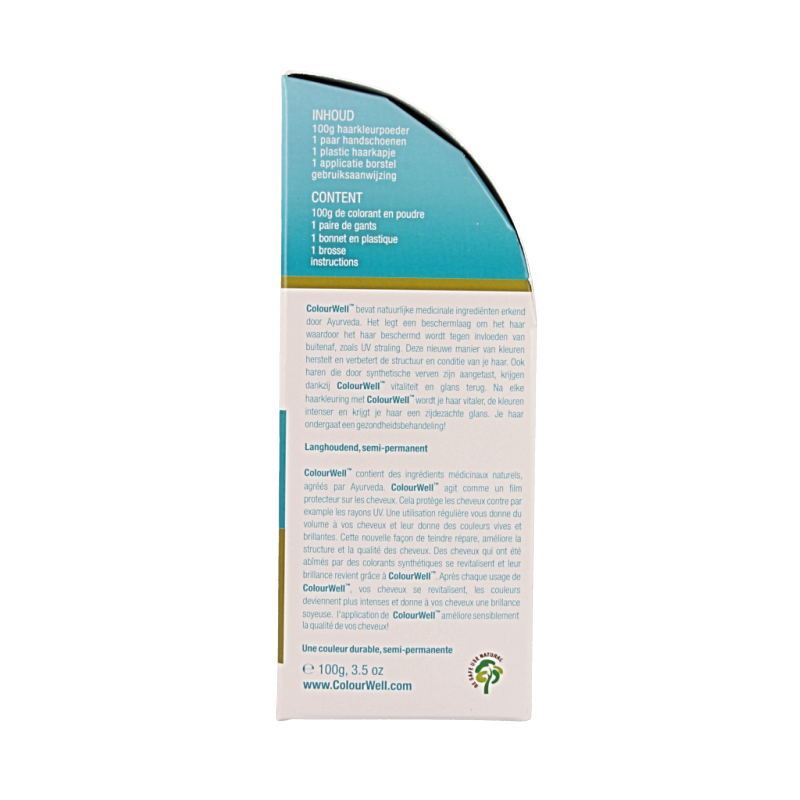 Colourwell 100% Natuurlijke haarkleuring kastanje bruin 100 Gram