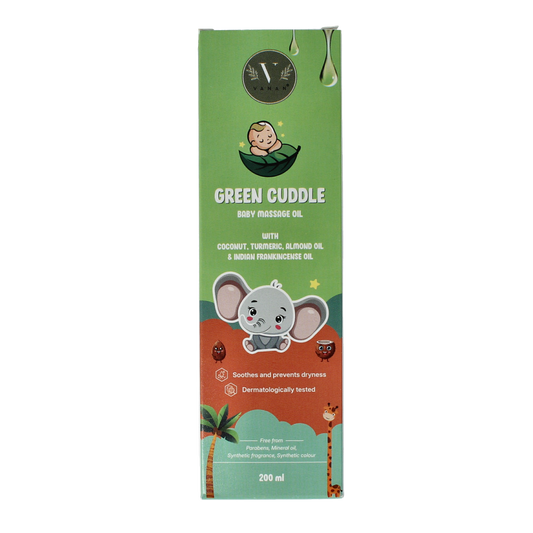 Vanan Green cuddle baby massageolie 200.00 Milliliter