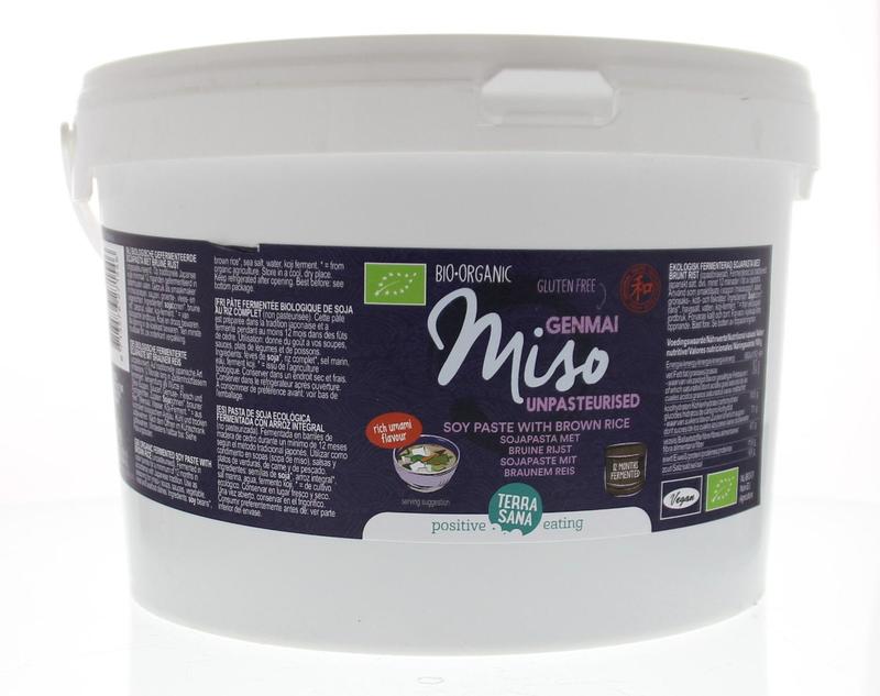 TerraSana Genmai miso ongepasteuriseerd emmer bio 2500.00 Gram