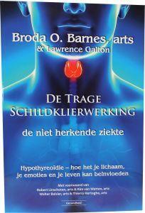 Successboeken De trage schildklierwerking book cover showing title and author, featuring a blue and white design.