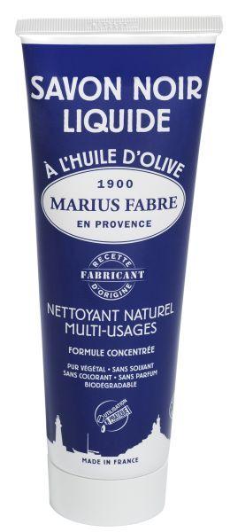 Marius Fabre Savon Noir Lavoir Zwarte Zeep tube, 250ml, natural cleaning soap for household use, displayed in a tube.