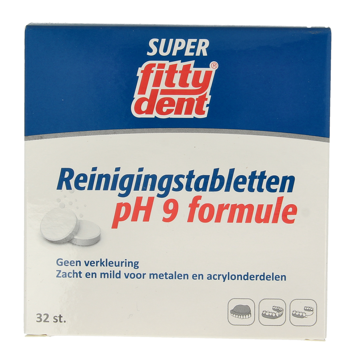 Fittydent Gebitsreinigingstabletten 32.00 Stuks