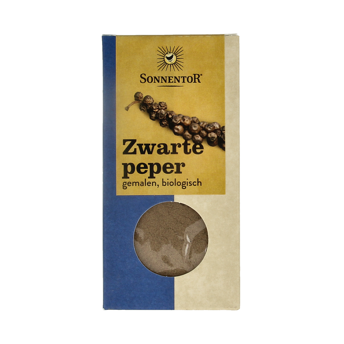 Sonnentor Peper zwart gemalen bio 50.00 Gram