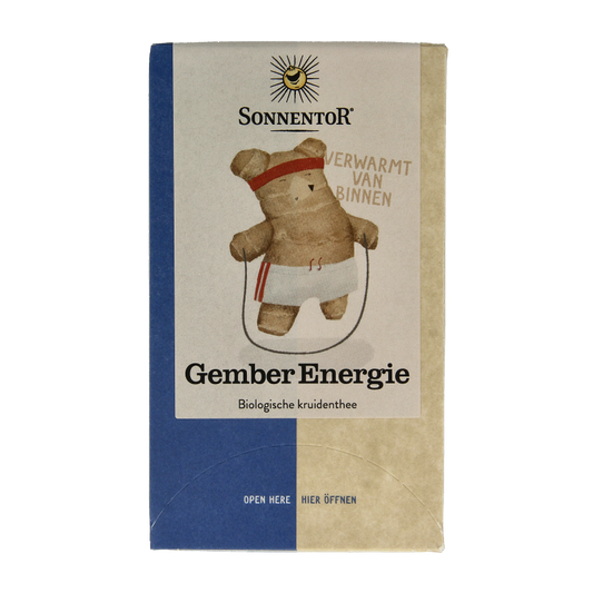 Sonnentor Gember energie thee bio 18 Zakjes