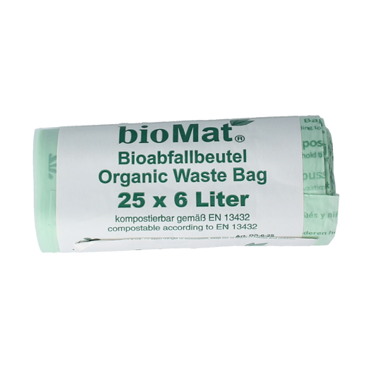 Biomat Wastebag compost 6 liter 25.00 Stuks