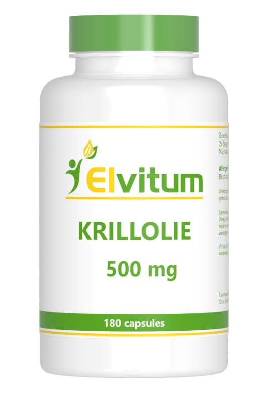 Elvitum  Krill olie 500mg 180 Capsules