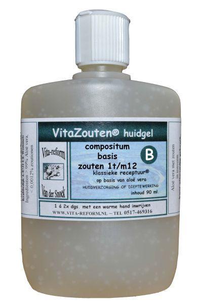 Vitazouten Compositum basis huidgel in 90ml tube, body care product with soothing and moisturizing properties.