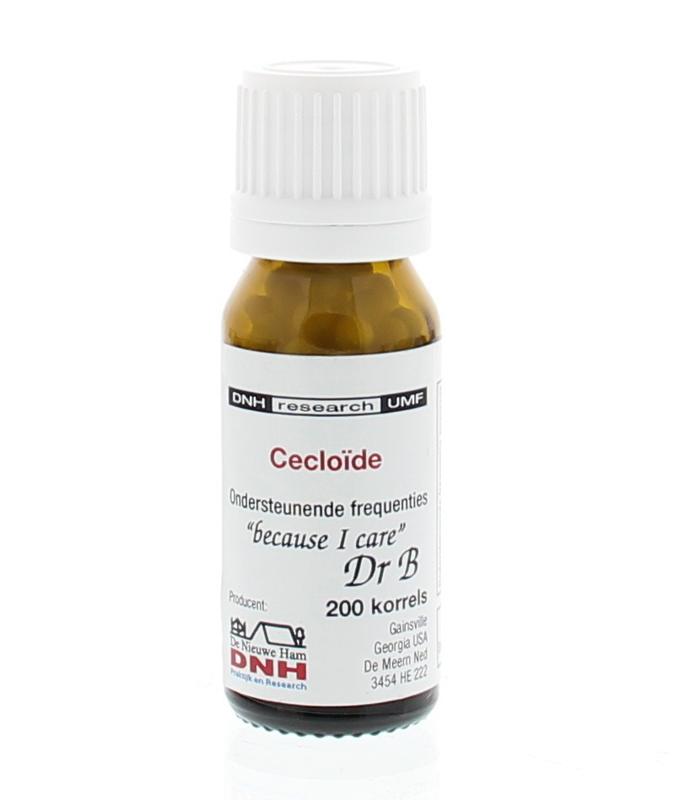 DNH Cecloide 135 herbal supplement, 200 grams, shown in resealable package, part of DNH Kruidenpreparaten collection.