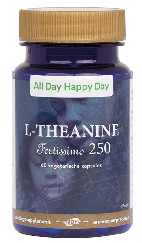 All Day Happy Day L-Theanine 250mg 60.00 Vegetarische capsules