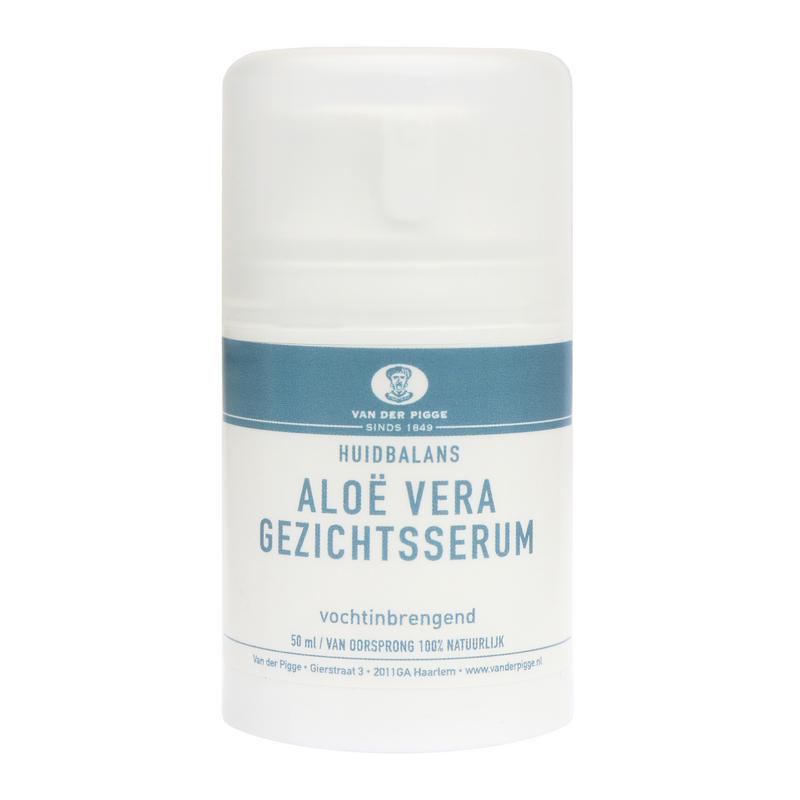 van der Pigge Huidbalans gezichtsserum met aloe vera in 50ml, huidverzorging voor een verzorgde en gehydrateerde huid
