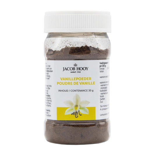 Jacob Hooy Vanille poeder bourbon 100% 30.00 Gram