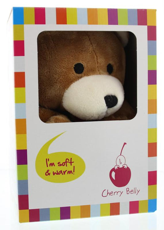 Spruyt Hillen Cherry Belly Kersenpitkussen beer, a soft plush toy for children, featuring a cute cherry-themed design.