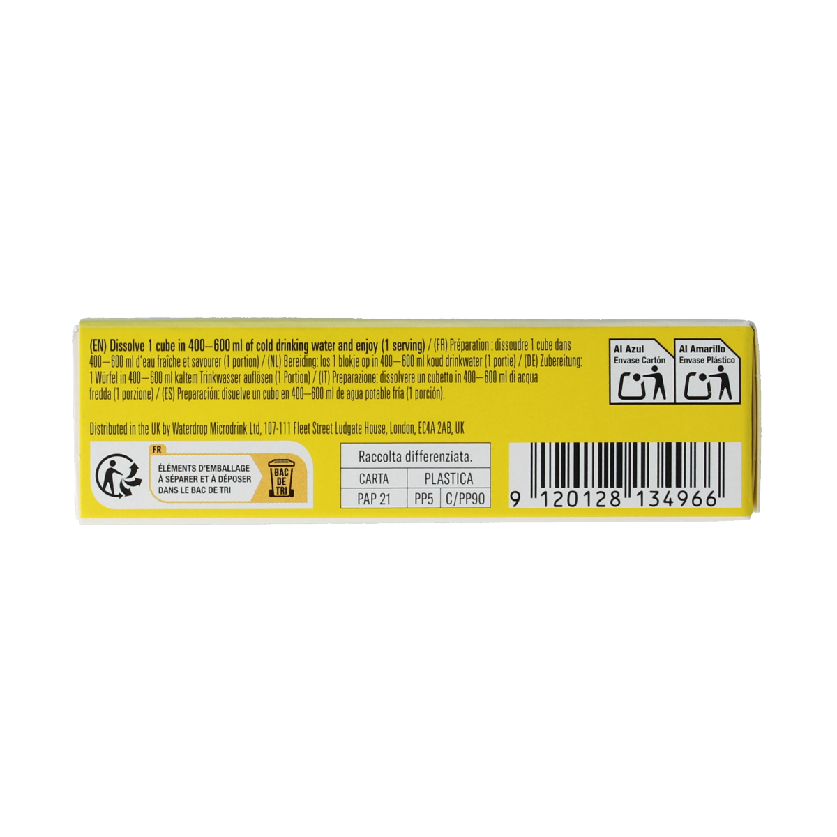 Waterdrop  Microdrink ice tea lemon bruistabletten 12.00 Stuks