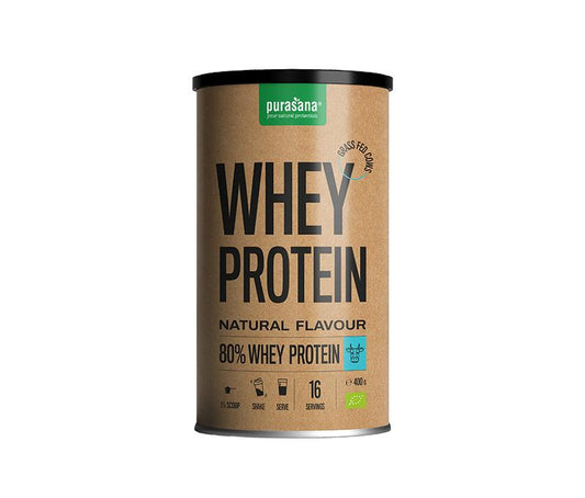 Purasana Whey proteine naturel bio 400 Gram