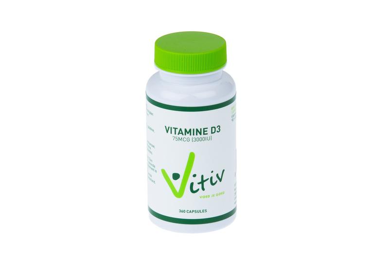 Vitiv Vitamine D3 3000IU 360 Capsules