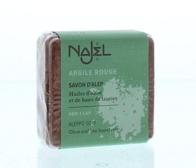 Najel Aleppo Aleppo zeep scrub rode klei 100.00 Gram