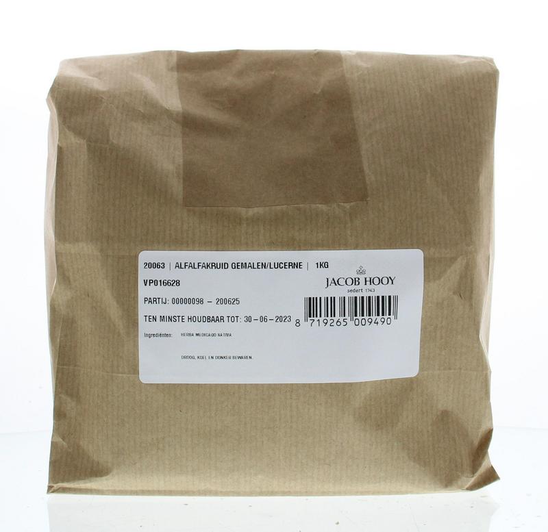 Jacob Hooy Alfalfakruid gemalen 1 Kilogram