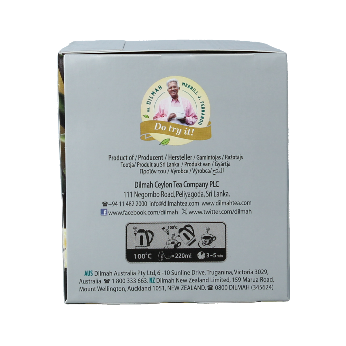 Dilmah Vanilla fun tea 20.00 Zakjes