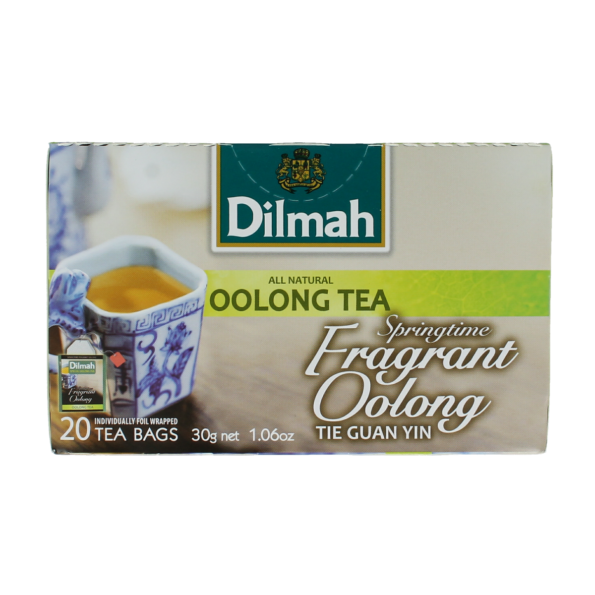 Dilmah Springtime fragrant oolong green tea 20.00 Zakjes