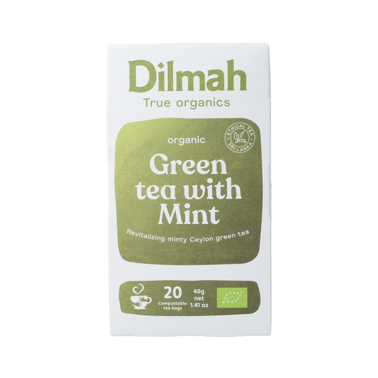 Dilmah Green tea with mint bio 20.00 Zakjes