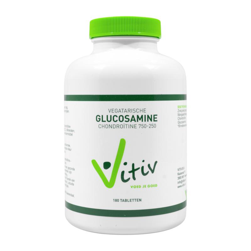 Vitiv Glucosamine Chondroitine vegetarische tabletten, mineralen supplement, 180 Stück, dietary supplement for joint health
