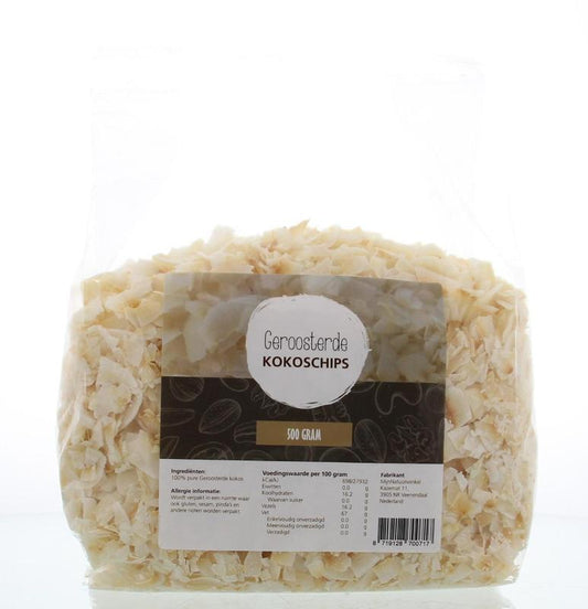 MijnNatuurwinkel Kokos chips geroosterd 500.00 Gram