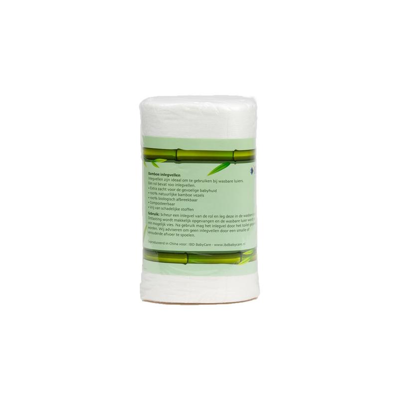 IBD bamboo incontinent inlegvellen rol, 100 inlegvellen, soft and absorbent for discreet bladder protection
