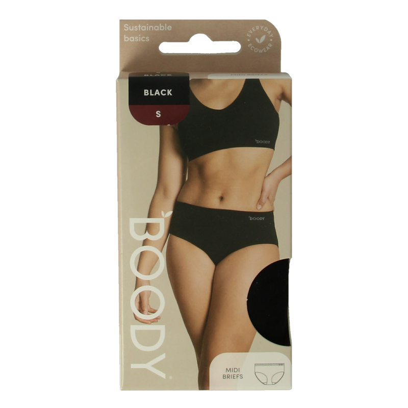 Boody  Midi heupslip zwart S 1 Stuks