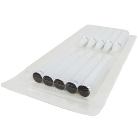 Spruyt Hillen aluminium tube packaging for eye ointment, 5 g, shown with multiple tubes stacked for packaging use.