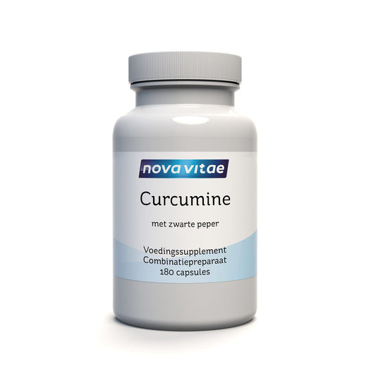 Nova Vitae Curcumine with zwarte peper extract capsules, herbal supplement, 180 capsules for joint and immune support