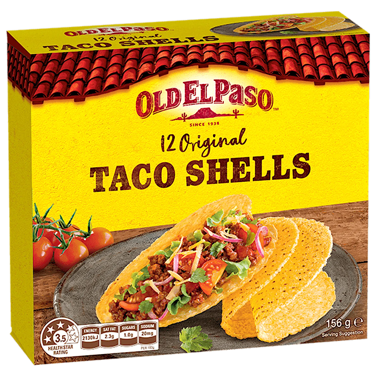 Old El Paso glutenvrije taco shells, 156 gram, knapperige tacoschelpen voor wraps en Mexicaanse gerechten