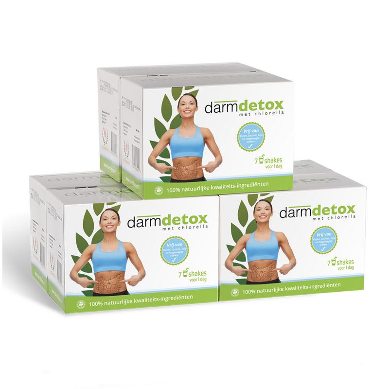 Vitamunda Darmdetox 6-daagse kuur kruidenpreparaten set with herbal supplements for detoxification and digestive health.