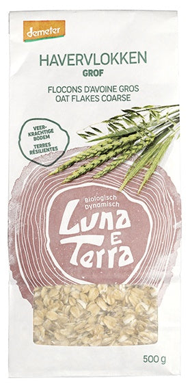 Luna E Terra Havervlokken grof demeter bio 500.00 Gram